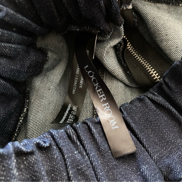 Locker Room Barrel Leg Jeans Raw Hem Cropped High Waist L/XL - Picture 4 of 14